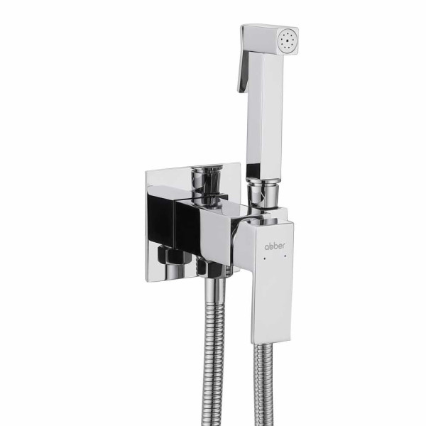 Смеситель с гигиеническим душем Abber Daheim хром (AF8226)