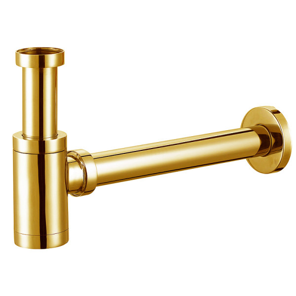 Сифон без выпуска для умывальника Azario 1 1/4" блистер золотой (AZ-108-GL)