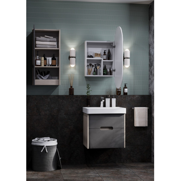 Тумба подвесная Aquaton Оливия 532x427x497 грей, дуб ойстер (1.A254.2.01O.LUG.0) Тумба подвесная Aquaton Оливия 532x427x497 грей, дуб ойстер (1.A254.2.01O.LUG.0)