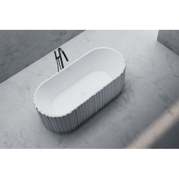 Ванна из искусственного камня Abber Stein 170x75 белая матовая (AS9653)