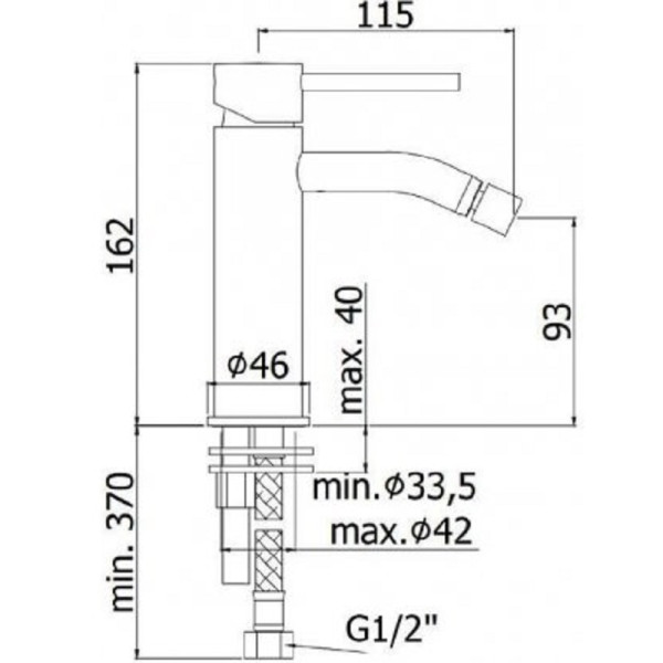 Смеситель для биде Paffoni Light белый (LIG131BO)