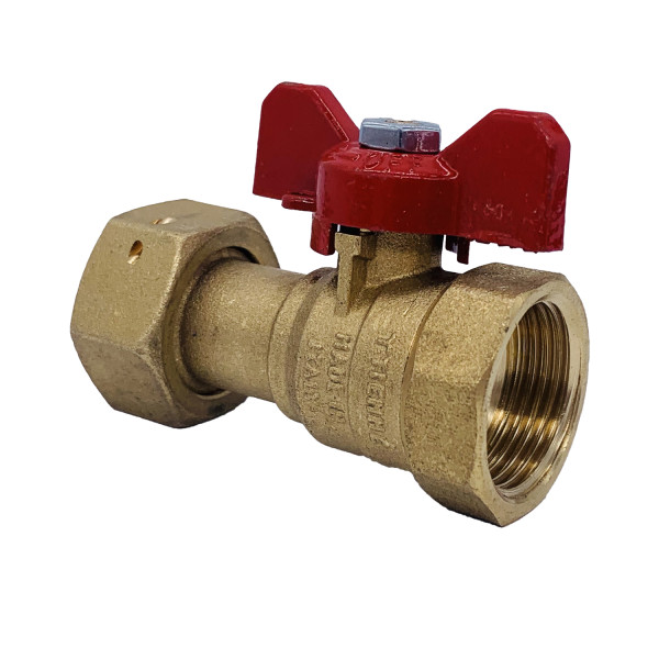 Кран Tiemme 3/4"x3/4" ВВ с накидной гайкой (2260001 / 2263R0505) Кран Tiemme 3/4"x3/4" ВВ с накидной гайкой (2260001 / 2263R0505)
