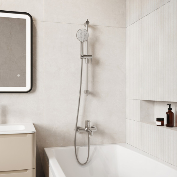 Смеситель для ванны и душа Iddis Aiger хром (AIGBC00i02WA)