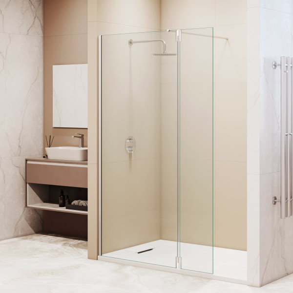 Душевая перегородка RGW WA-051 (WA-010 + Z-071) 1100 стекло прозрачное, профиль хром (351005113-11) Душевая перегородка RGW WA-051 (WA-010 + Z-071) 1100 стекло прозрачное, профиль хром (351005113-11)