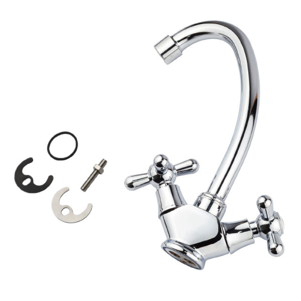 Смеситель для кухни Melodia della vita Cross хром (MDV32505) Смеситель для кухни Melodia della vita Cross хром (MDV32505)