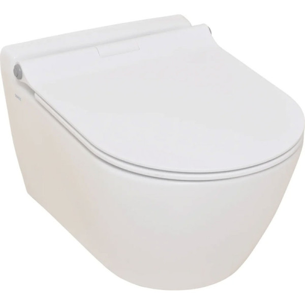 Унитаз подвесной Serel Smart 51,5x36 с ободком, с сиденьем микролифт Beta (SM25SL)