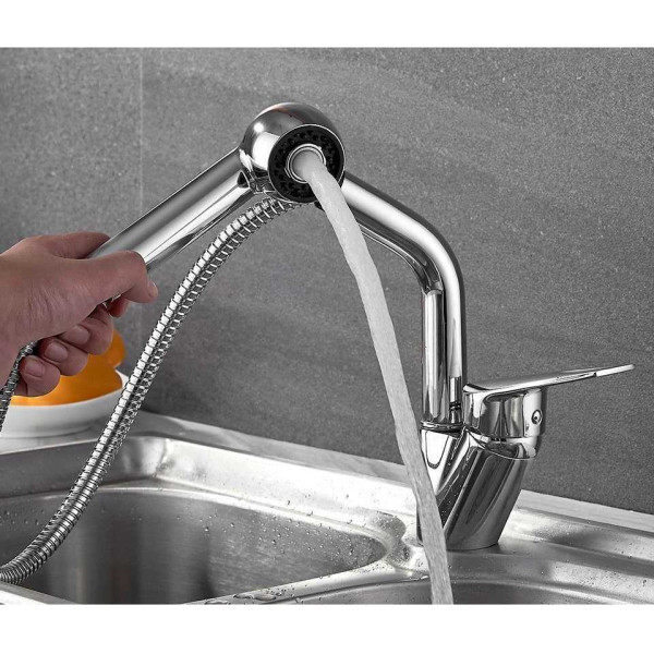 Смеситель для кухни Ledeme с видвижным изливом (L6040) Смеситель для кухни Ledeme с видвижным изливом (L6040)