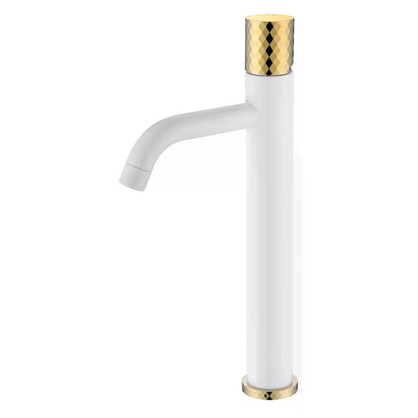 Смеситель для раковины Boheme Stick Белый (122-WG)