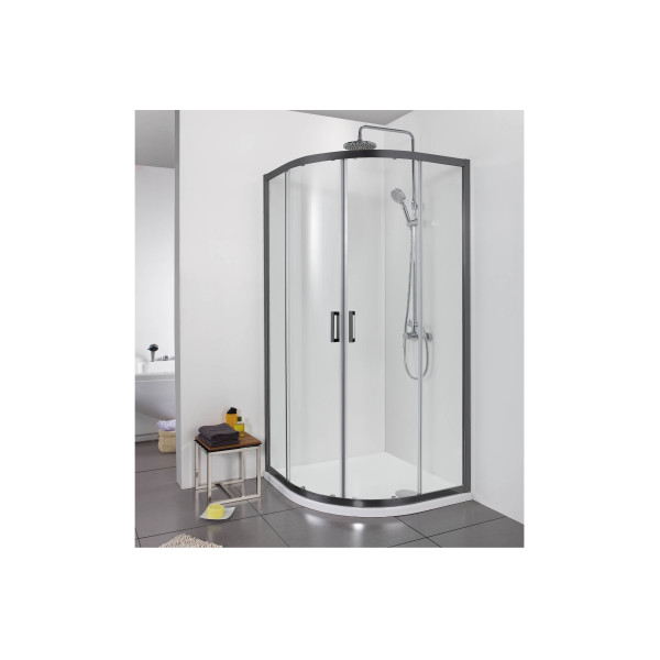 Душевой уголок Aquatek 80x80x200 профиль черный, стекло прозрачное (AQ ARI RO 08020BL) Душевой уголок Aquatek 80x80x200 профиль черный, стекло прозрачное (AQ ARI RO 08020BL)