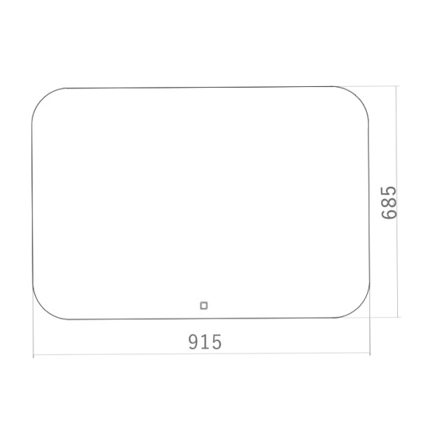 Зеркало Azario Паллада 915х685 сенсор выкл (LED-00002244)