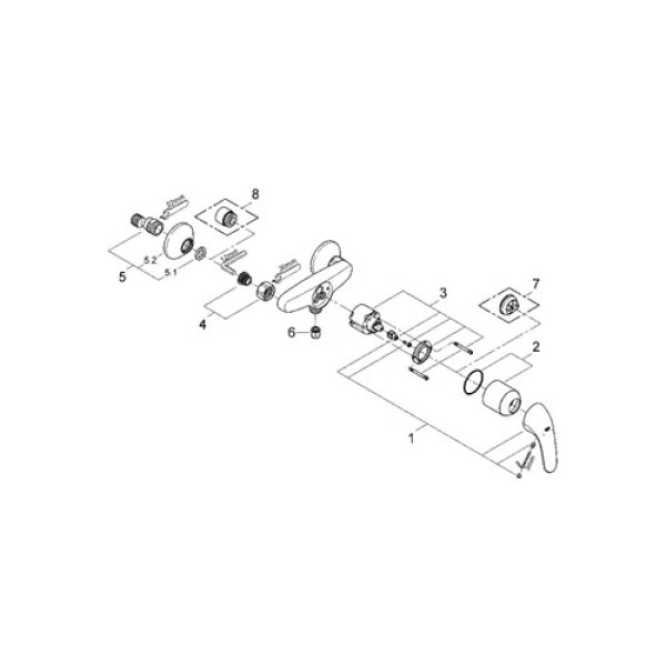 Смеситель для душа Grohe Euroeco (32740000)