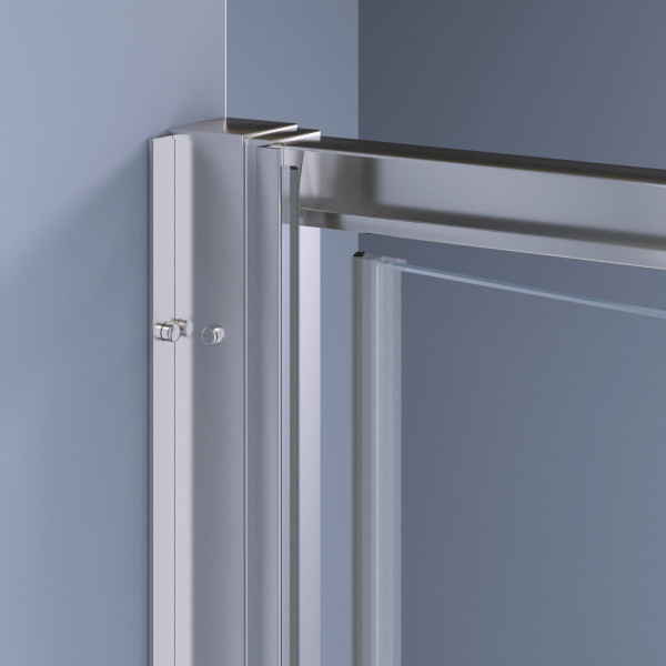 Душевая дверь RGW SV-05-2 800xx2000 стекло прозрачное-матовое- прозрачное , профиль хром (703205208-201)