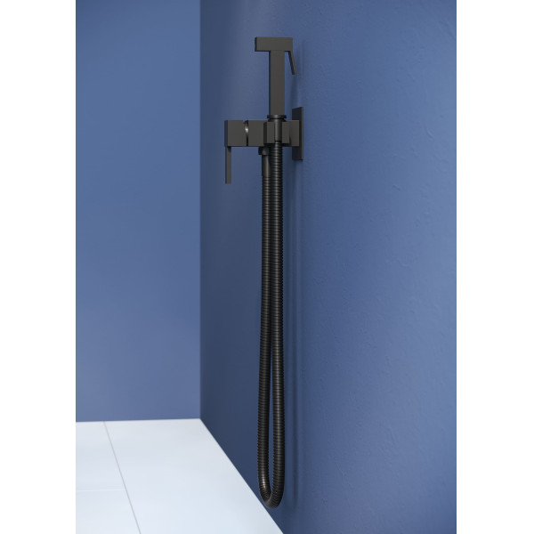 Смеситель с гигиеническим душем RGW Shower Panels черный (581408212-04) Смеситель с гигиеническим душем RGW Shower Panels черный (581408212-04)