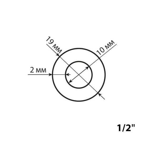Прокладка 1/2" (прозрачная) (100шт) TeRma (10174)