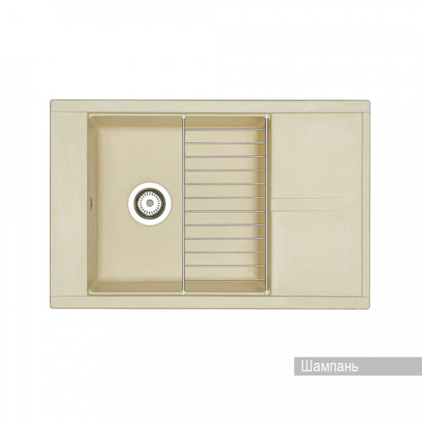 Мойка для кухни врезная Aquaton Делия 78 516x787x218 шампань (1.A715.1.32D.E29.0) Мойка для кухни врезная Aquaton Делия 78 516x787x218 шампань (1.A715.1.32D.E29.0)