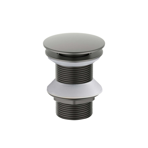 Донный клапан Aquatek Push-open без перелива, шлифованное черный хром (AQ6003BGM)