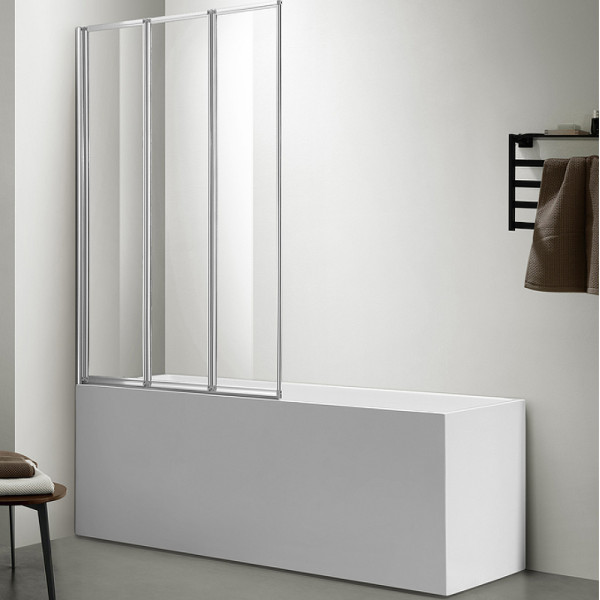 Душевая шторка на ванну Azario Preston 90x150 стекло прозрачное, профиль хром (AZ-NFC6433 900) Душевая шторка на ванну Azario Preston 90x150 стекло прозрачное, профиль хром (AZ-NFC6433 900)