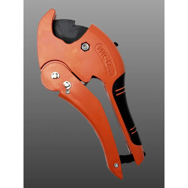 Ножницы для пластиковых труб Vieir до 42 мм со съемным лезвием (оранжевые) (VER814)