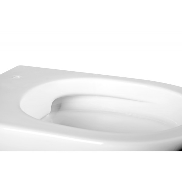 Унитаз подвесной ABBER Bequem белый, безободковый (AC1103)