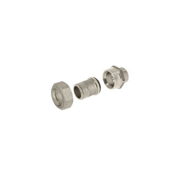 Сгон прямой (американка) 1" НН General Fittings (никель) 2700I6N101000A