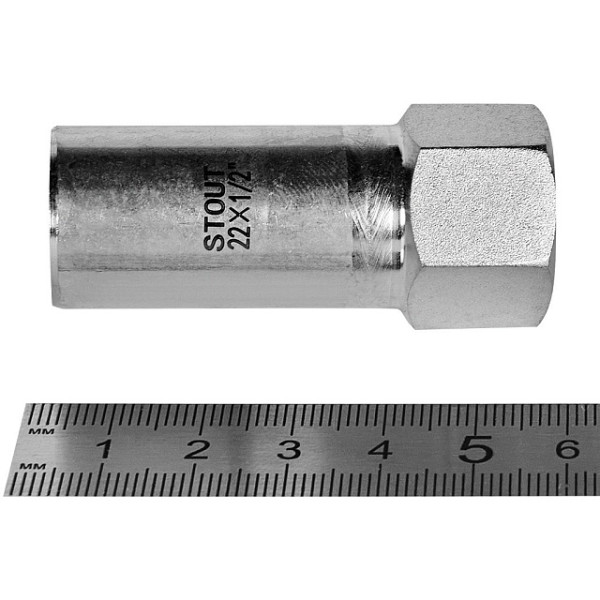 Вставка резьбовая 22х1/2"В Stout SSS-2023 НПр-ВР (нерж.ст., пресс) SSS-2023-002212 Вставка резьбовая 22х1/2"В Stout SSS-2023 НПр-ВР (нерж.ст., пресс) SSS-2023-002212