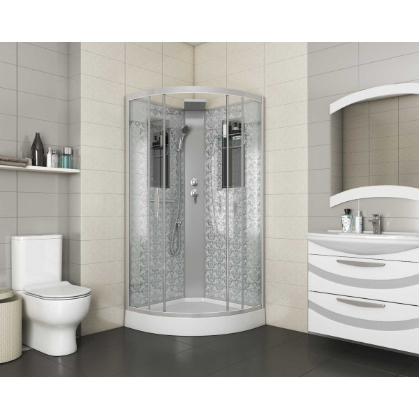 Душевая кабина Niagara Luxe 900*900*2100 стекло прозрачное, профиль хром (NGL-7715WBK) Душевая кабина Niagara Luxe 900*900*2100 стекло прозрачное, профиль хром (NGL-7715WBK)
