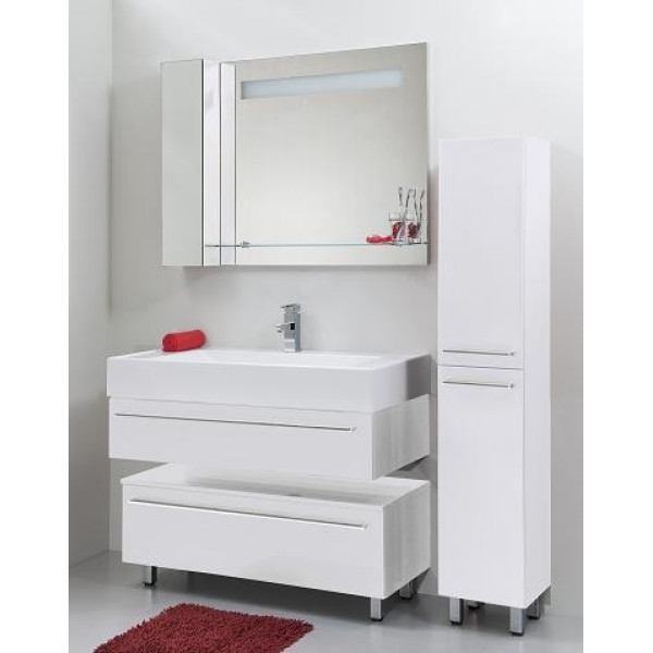 Тумба напольная Valente Severita 1088x454x400 белый глянец (S15)