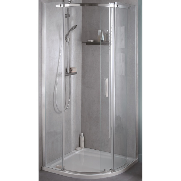 Душевой уголок Jacob Delafon Contra 90x200 стекло прозрачное, профиль хром (E22R90R-GA)