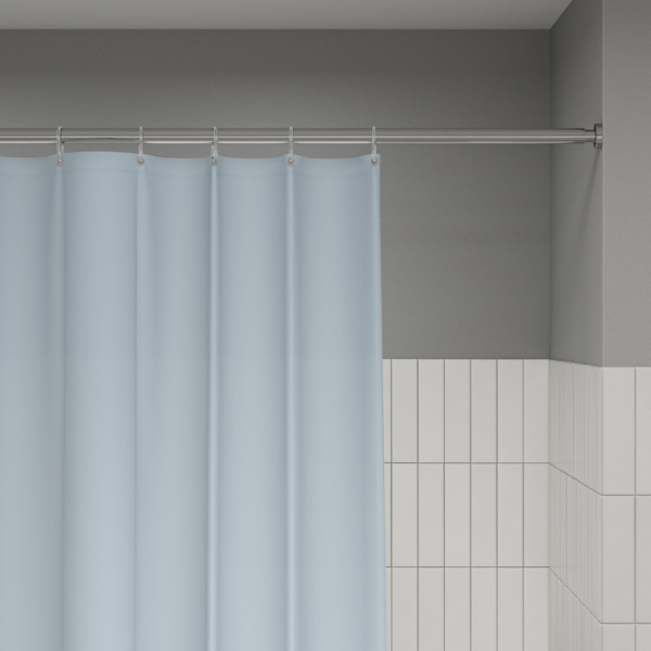 Шторка для ванн текстильная Iddis Base 180x200 голубая (BS06P18i11)