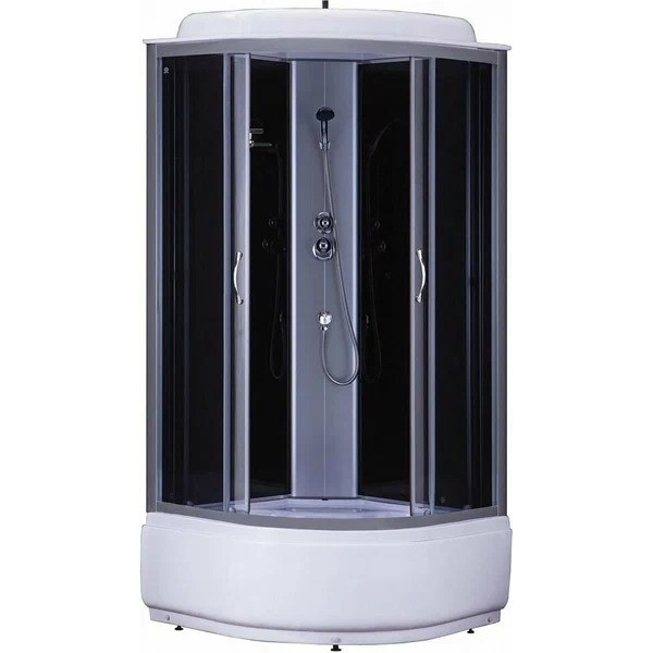 Душевая кабина Loranto Sunway 90x90 стекло тонированное, профиль хром (CS-6690 G, 90*90*215)
