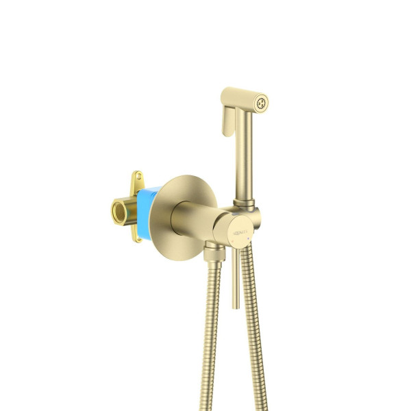 Смеситель с гигиеническим душем Aquatek Европа (гигиеническая лейка, шланг) шлифованное золото (AQ1021BG) Смеситель с гигиеническим душем Aquatek Европа (гигиеническая лейка, шланг) шлифованное золото (AQ1021BG)