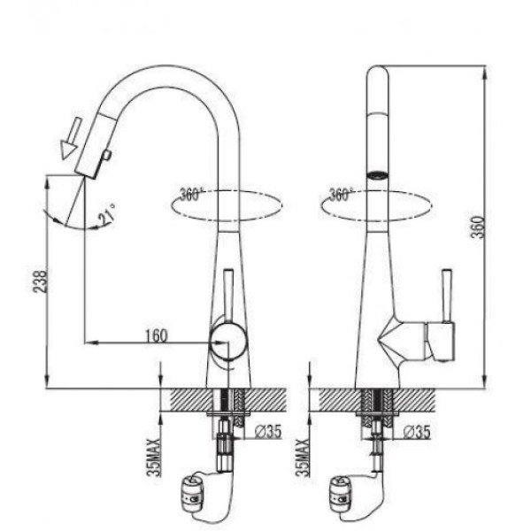Смеситель для кухни Iddis Arro P (ARRSBP0i05) Смеситель для кухни Iddis Arro P (ARRSBP0i05)