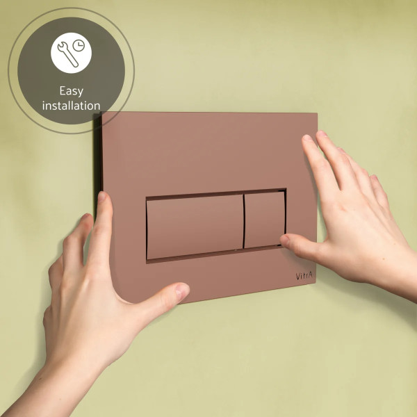 Клавиша смывная Vitra Root Square медь (740-2340) Клавиша смывная Vitra Root Square медь (740-2340)