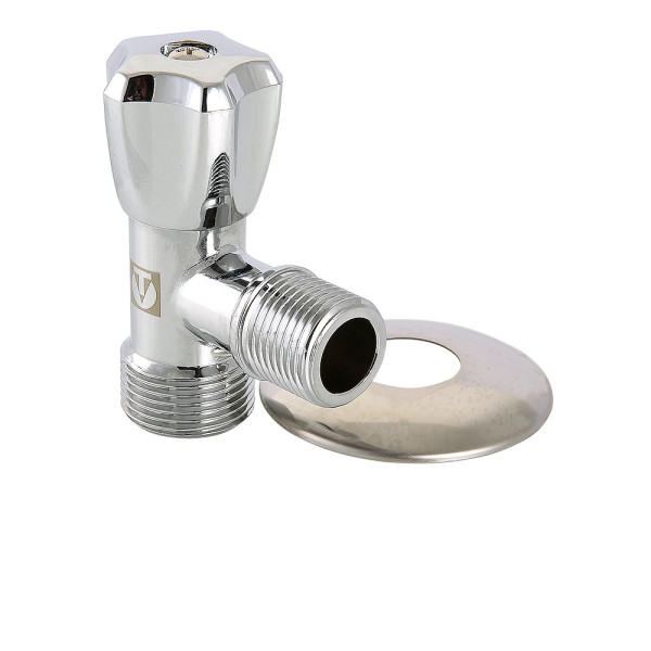 Кран угловой 1/2"х3/4" НН вентильный Valtec с чашкой VT.240.TN.0405