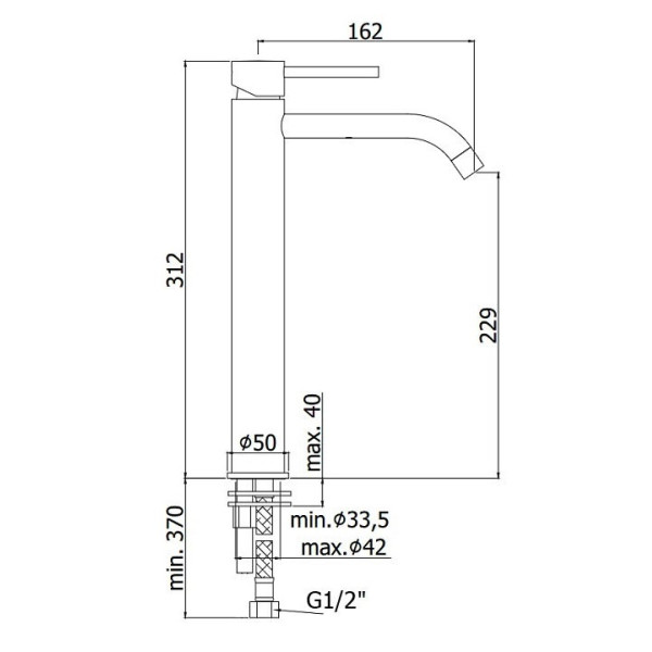 Смеситель для раковины Paffoni Light хром (LIG081CR)