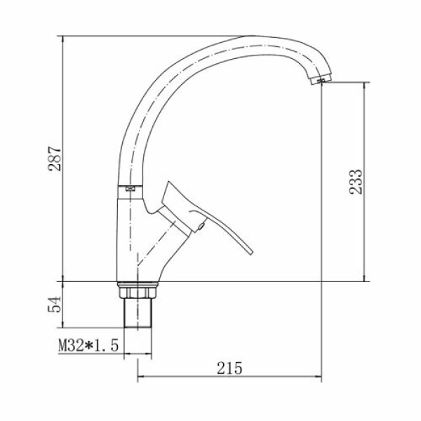 Смеситель для кухни Fashun хром (A4101-2)