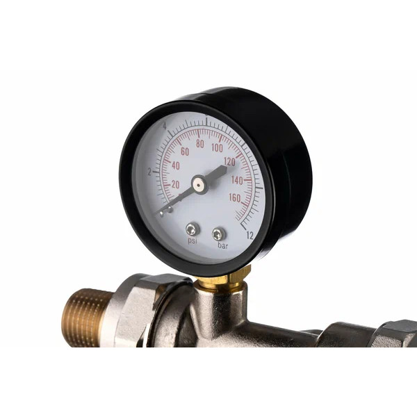 Фильтр с манометром самоочищающийся Гейзер-Бастион 122 1/2" (латунный корпус, со сгонами) (32672) Фильтр с манометром самоочищающийся Гейзер-Бастион 122 1/2" (латунный корпус, со сгонами) (32672)