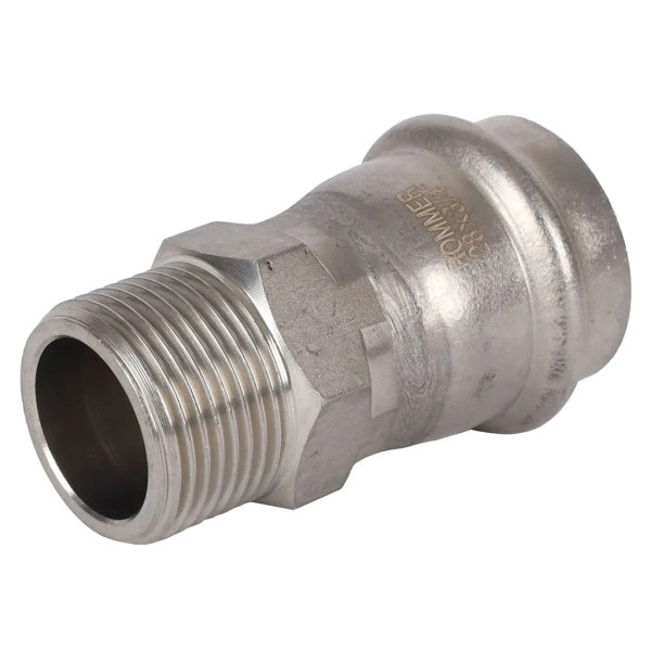 Переход 28х3/4"Н Rommer из нержавеющей стали (пресс) (RSS-0021-002834) Переход 28х3/4"Н Rommer из нержавеющей стали (пресс) (RSS-0021-002834)