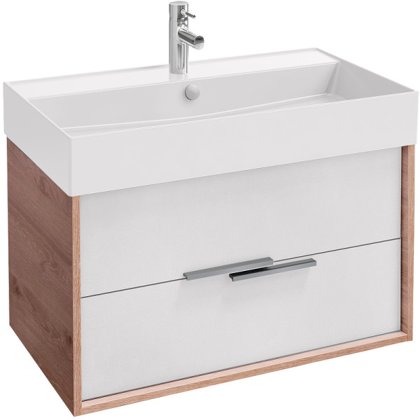 Тумба подвесная Jacob Delafon Vivienne 80 белый глянец/дуб давос (EB1667-E75-J5) Тумба подвесная Jacob Delafon Vivienne 80 белый глянец/дуб давос (EB1667-E75-J5)