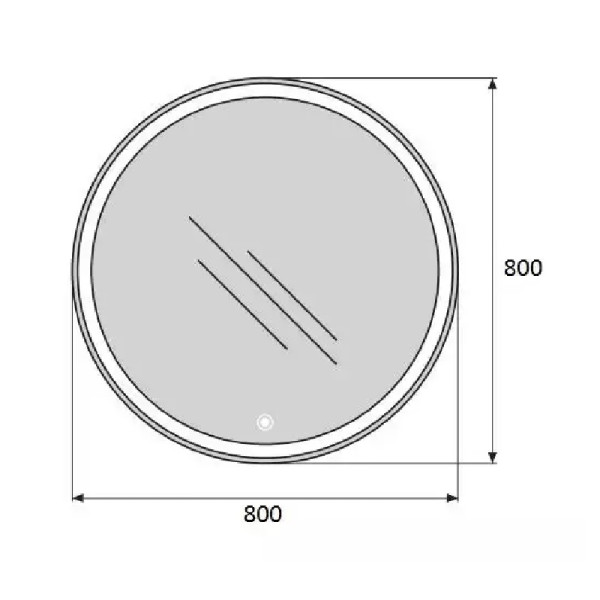 Зеркало с подсветкой BelBagno SPC-RNG 80 (SPC-RNG-800-LED-TCH)