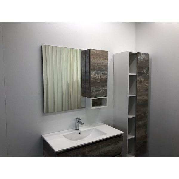 Шкаф зеркальный Comforty Турин 900x140x800 дуб бежевый (00004136265) Шкаф зеркальный Comforty Турин 900x140x800 дуб бежевый (00004136265)