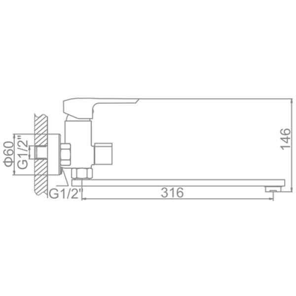 Смеситель для ванны и душа Ledeme с душевым гарнитуром (L2258) Смеситель для ванны и душа Ledeme с душевым гарнитуром (L2258)