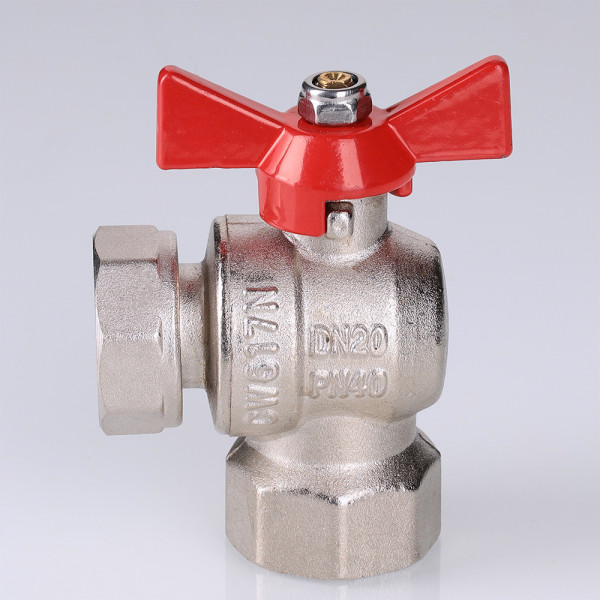 Кран угловой 1/2"х1/2" ВВ шаровый с накидной гайкой (короткий) Valtec (красная бабочка) VT.266.NS.0404 Кран угловой 1/2"х1/2" ВВ шаровый с накидной гайкой (короткий) Valtec (красная бабочка) VT.266.NS.0404