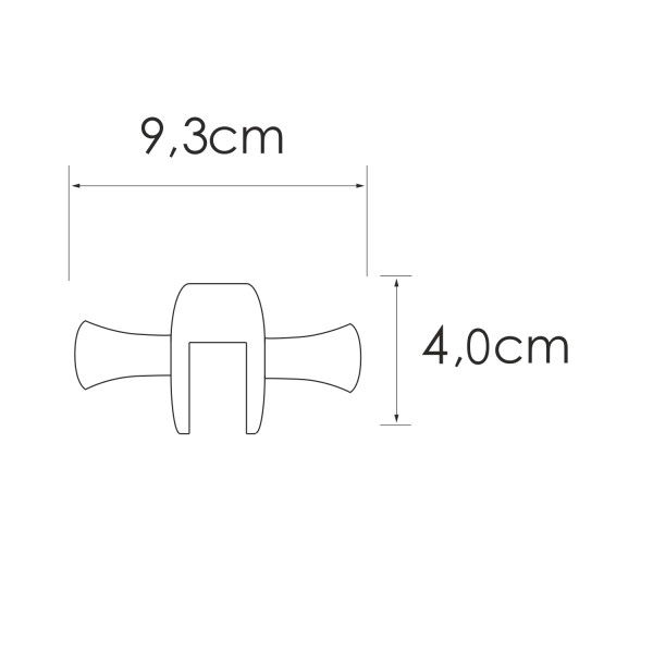 Крючок WasserKRAFT черный глянец (K-223)