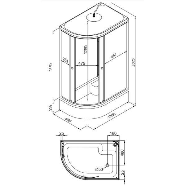 Душевая кабина Triton Коралл В 120х80 стекло мозаика ДН4 правая Душевая кабина Triton Коралл В 120х80 стекло мозаика ДН4 правая
