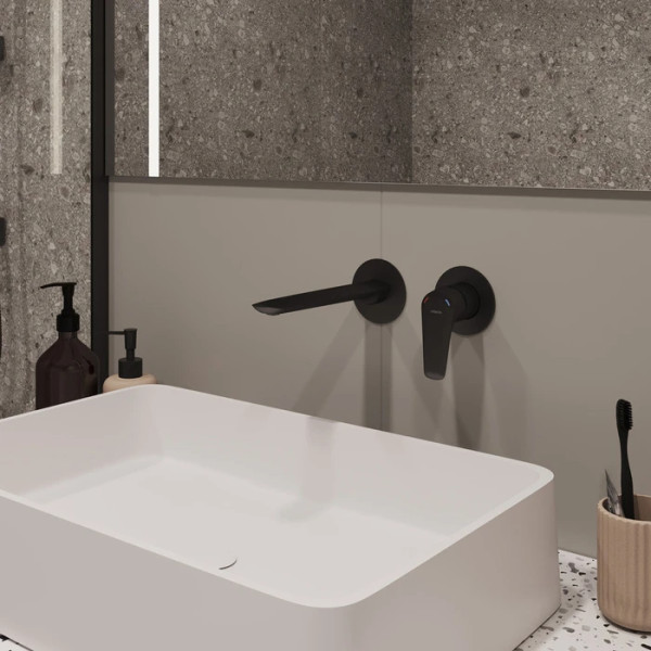 Смеситель для раковины Milardo Dale черный матовый (DALBL00M65) Смеситель для раковины Milardo Dale черный матовый (DALBL00M65)