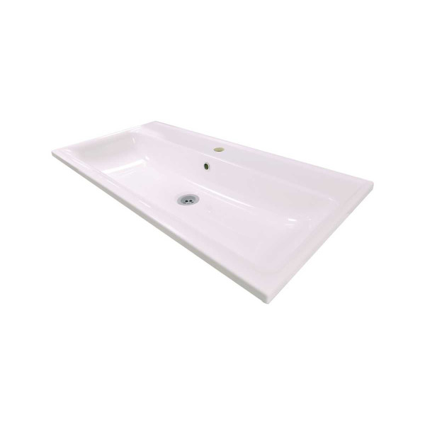 Раковина встраиваемая Marka One Mix 90 белая (У76182)