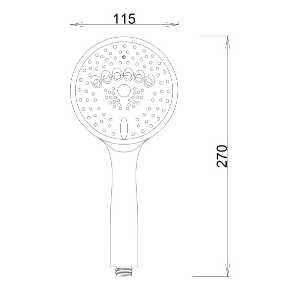 Душевая лейка Voda хром (VSP11)