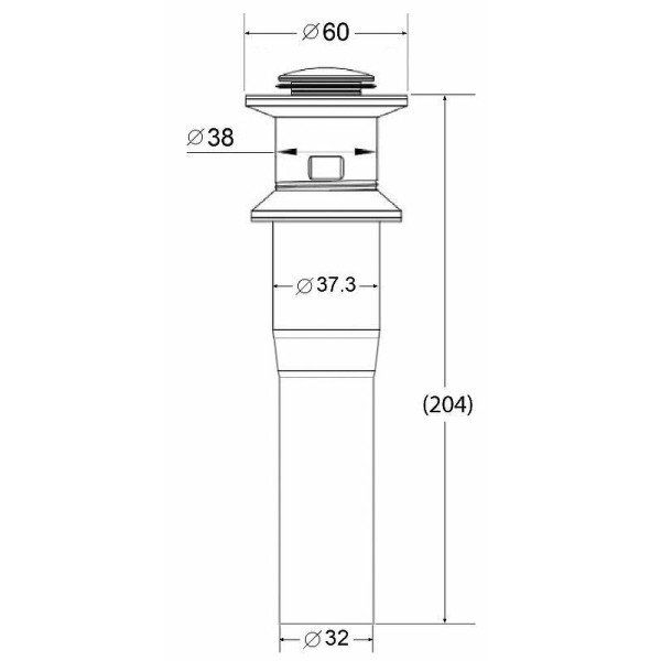 Донный клапан BelBagno (BB-PCU-03-BORO)