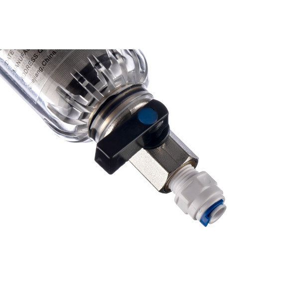 Фильтр самоочищающийся Гейзер-Бастион 111 1/2" (прозрачный корпус, со сгонами) (32666) Фильтр самоочищающийся Гейзер-Бастион 111 1/2" (прозрачный корпус, со сгонами) (32666)